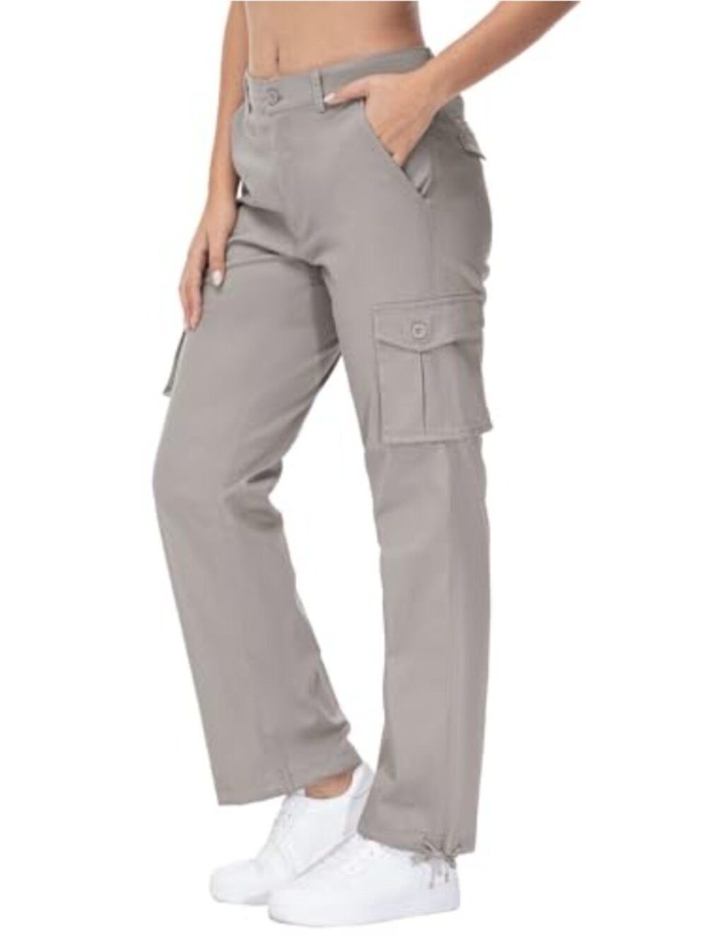 Women's Cargo Hiking Pants Cotton Lightweight Outdoor Work Casual Pants 7
